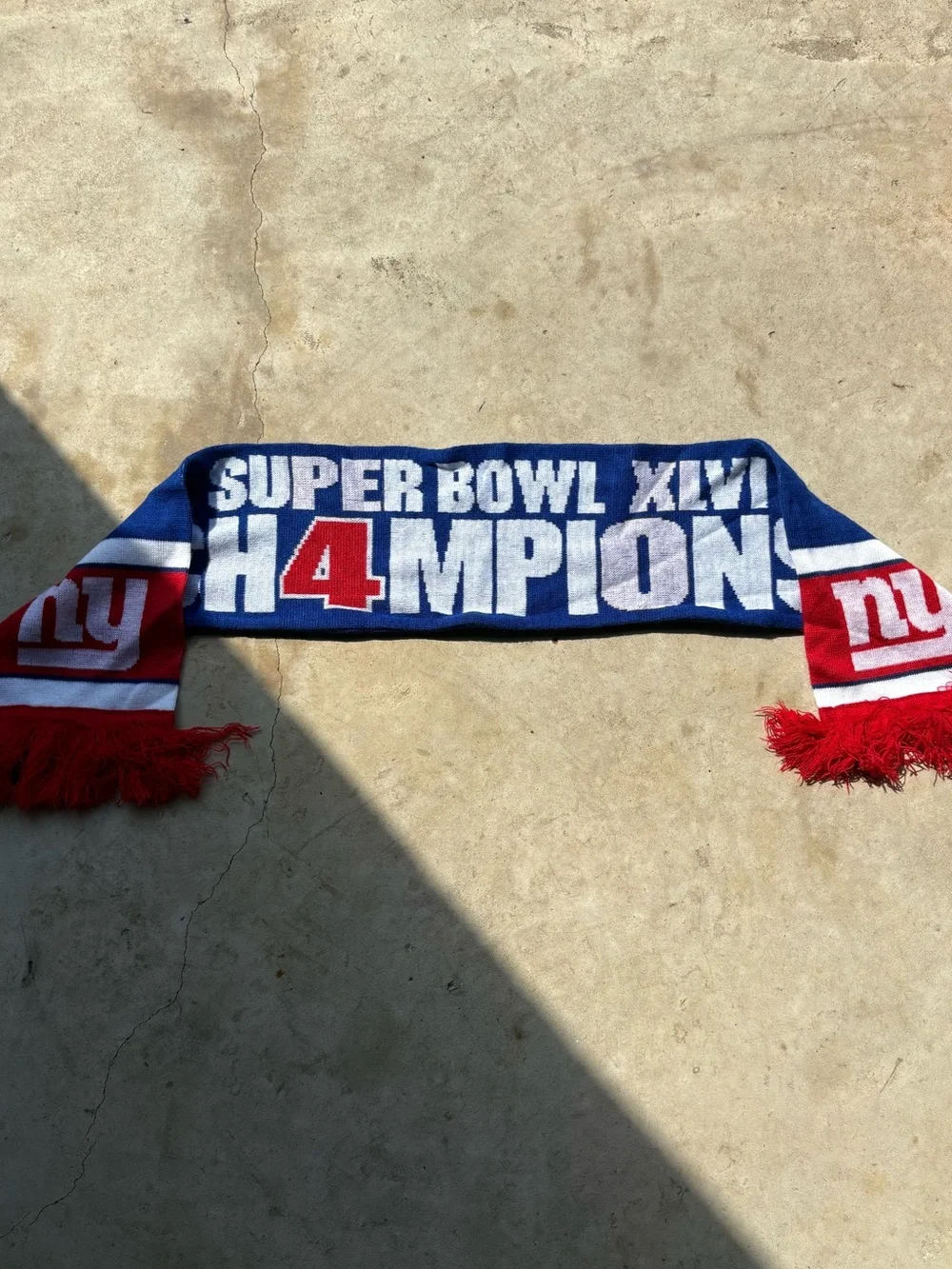 Forever New York Giants Super Bowl XLVI Champions Scarf